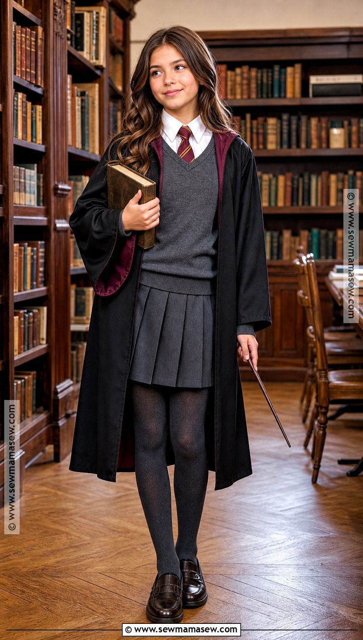 Hermione Granger Costume With School Robe - 30 halloween costumes for girls 10 12