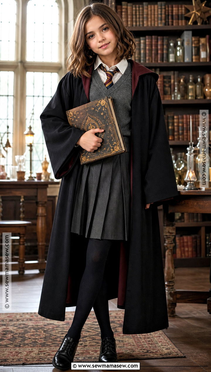 Hermione Granger Costume With School Robe - 30 halloween costumes girls for kids