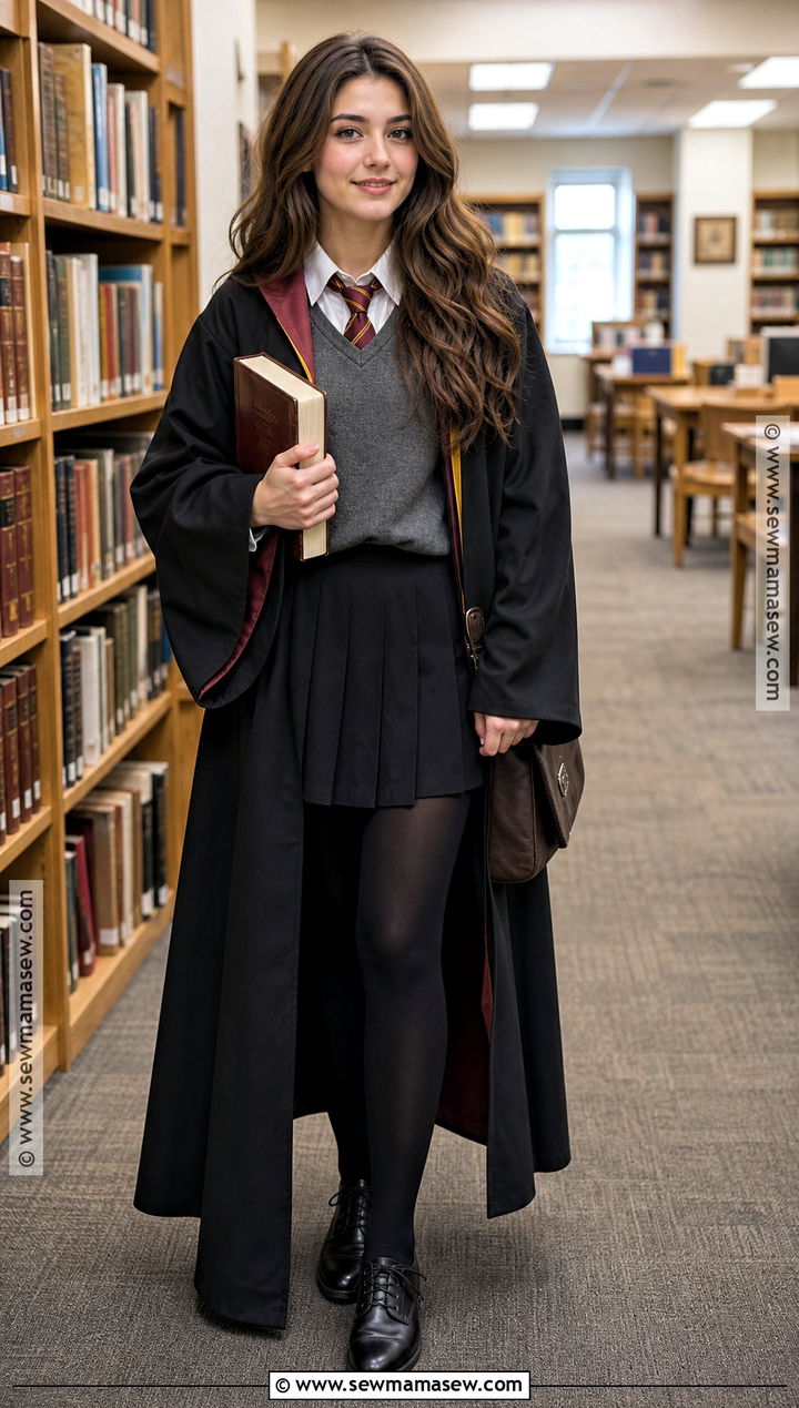 Hermione Granger Costume With School Robe - 30 character costume ideas