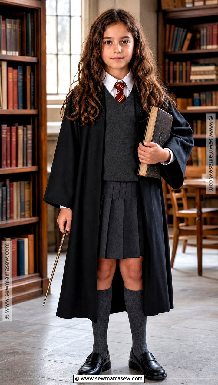Hermione Granger Costume With School Uniform - 40 book character costumes for kids