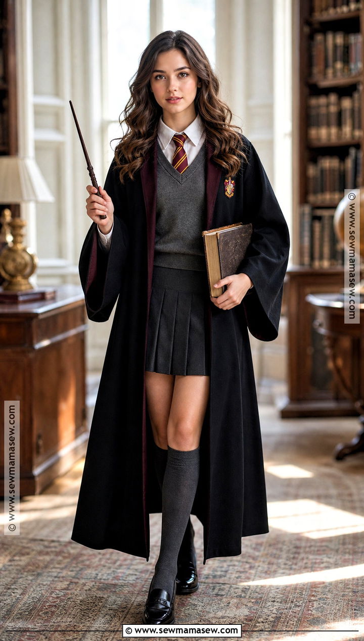 Hermione Granger Costume With Wavy Brown Hair - 30 brown hair costume ideas