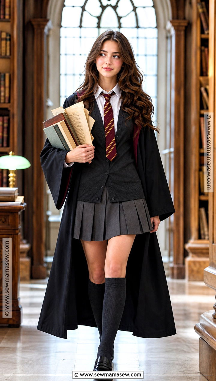 Hermione Granger School Costume - 30 Hollywood Characters Costume Ideas