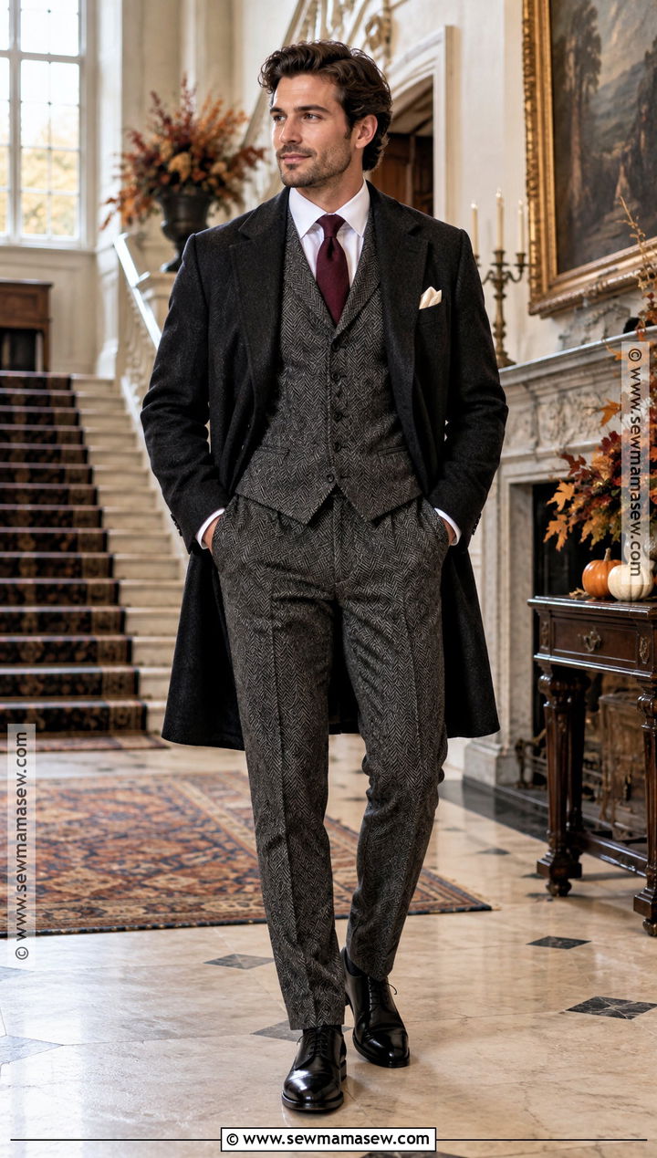 Herringbone Suit November Groom Attire - 15 november groom attire ideas