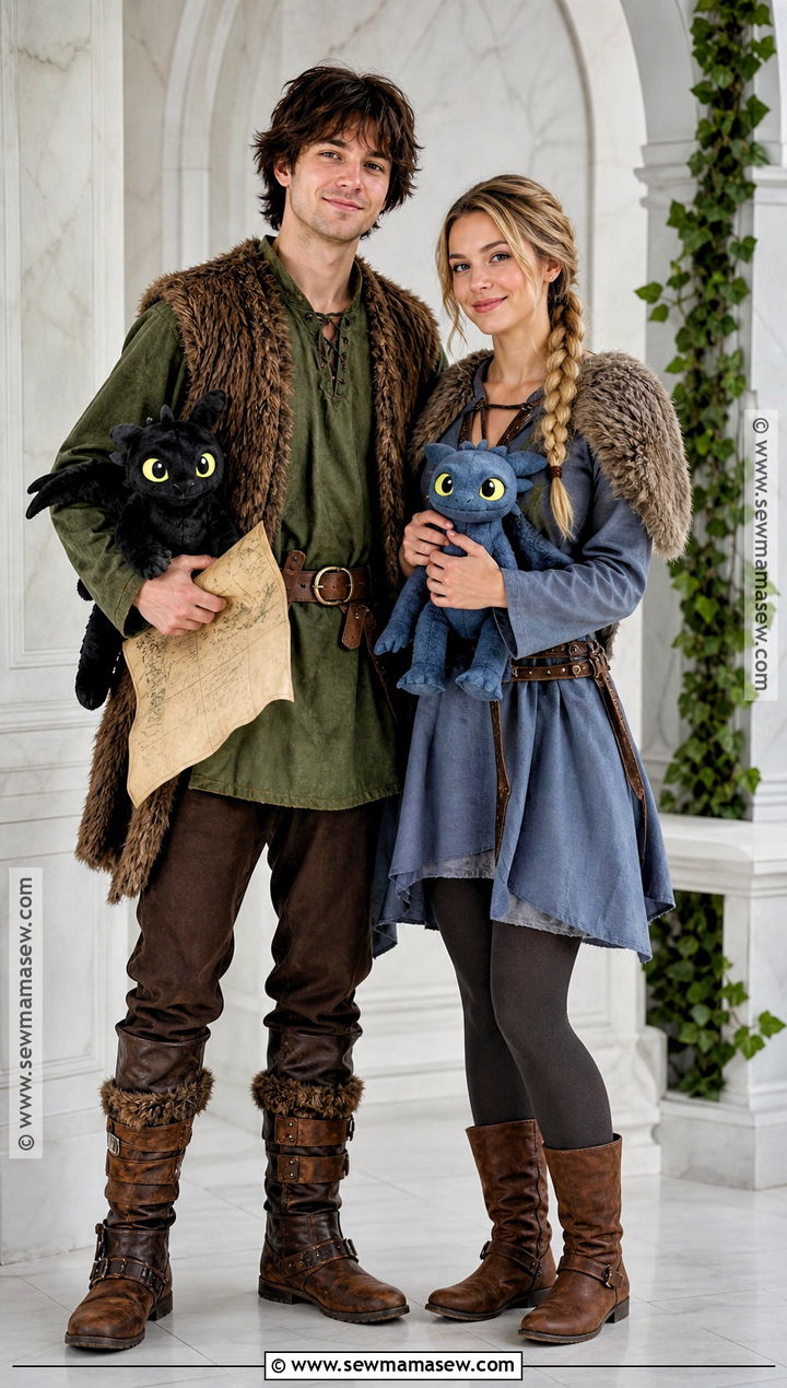 Hiccup And Astrid Couple Costume - 45 2025 Halloween Costumes