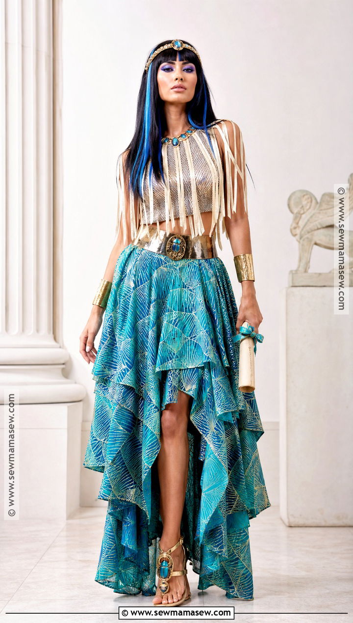 Hieroglyph Skirt Cleo De Nile Costume - 50 cleo de nile costume ideas