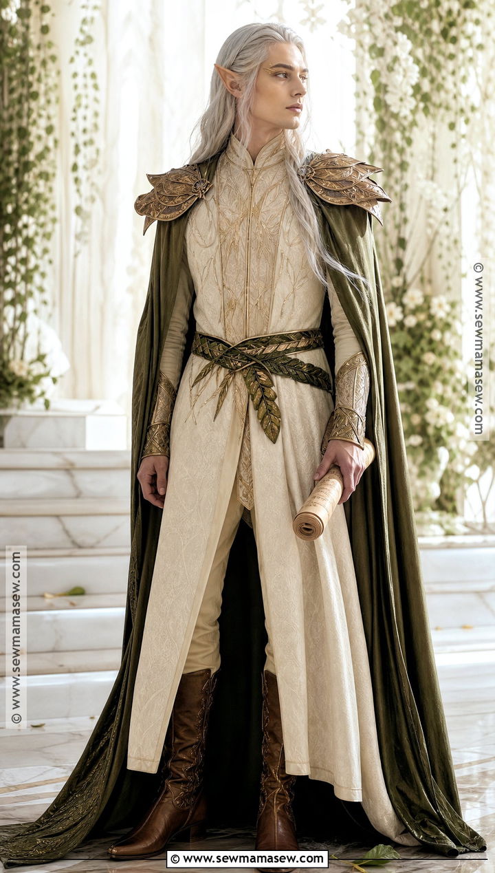 High Elf Costume With Long Robe - 35 Fantasy Costumes