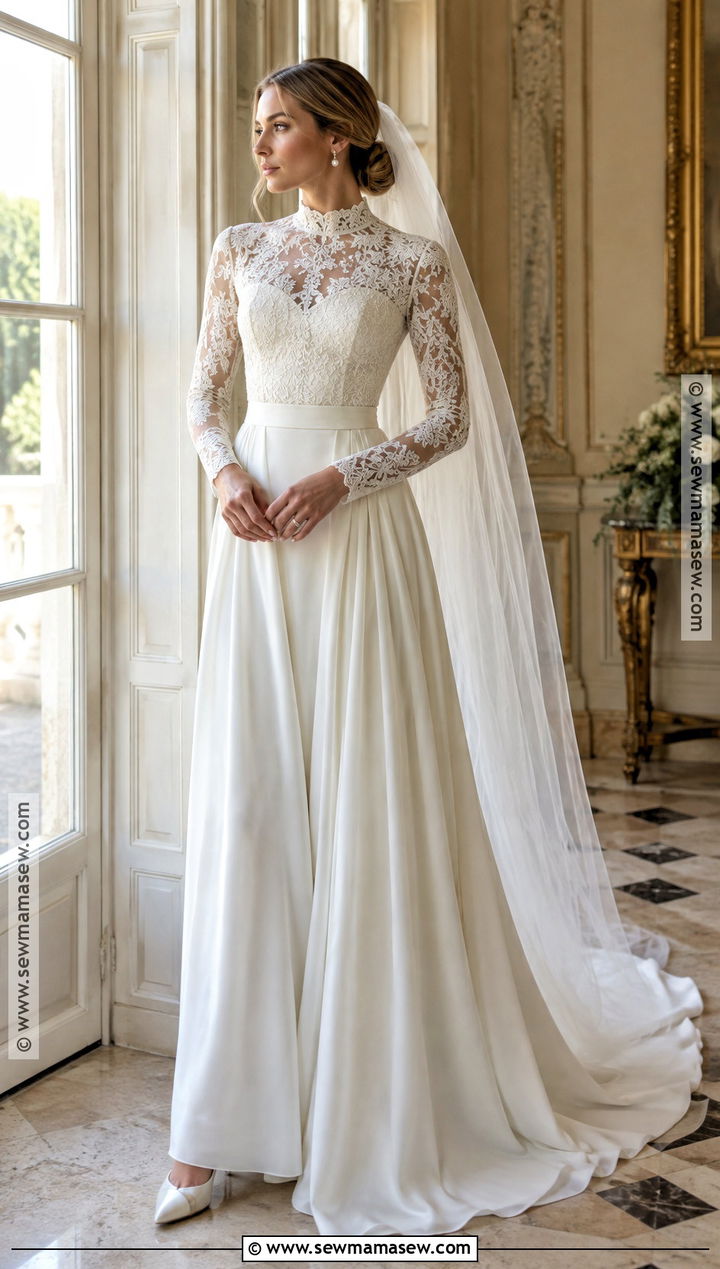 High Neck September Wedding Dress - 15 Wedding Dresses September Brides
