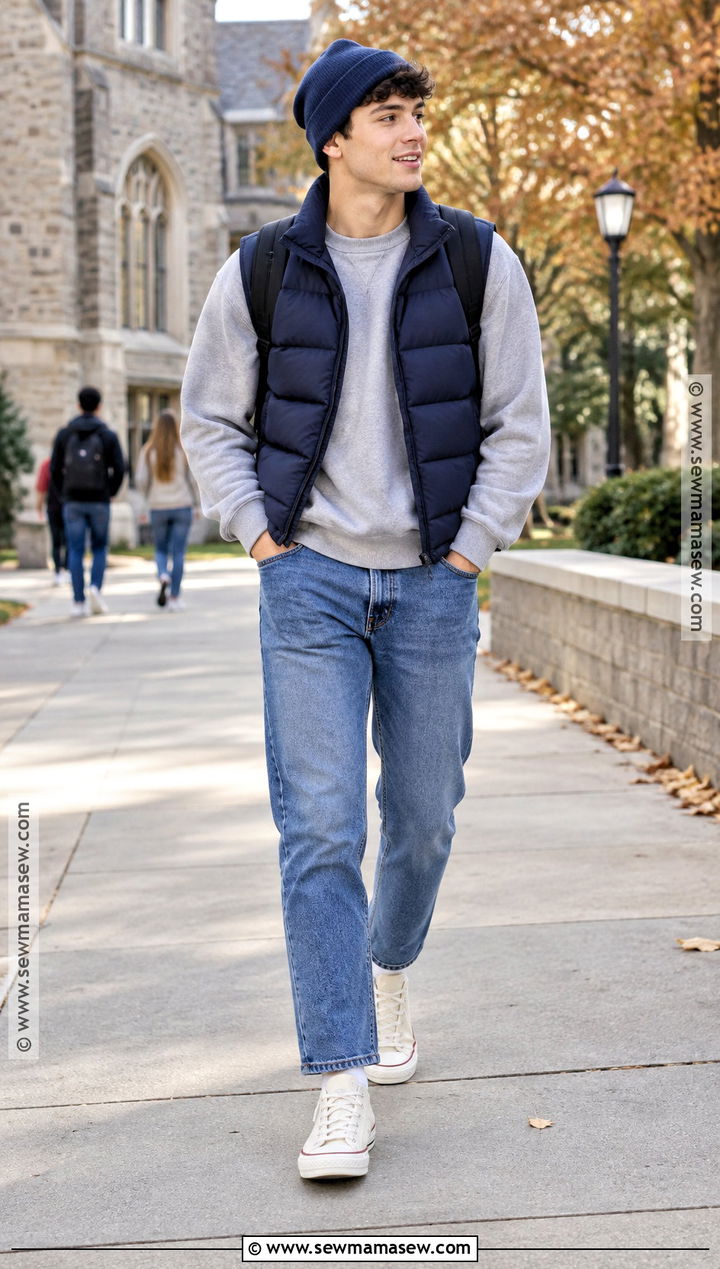High Top Sneakers With Straight Leg Jeans Outfit - 15 affordable back to school shoes