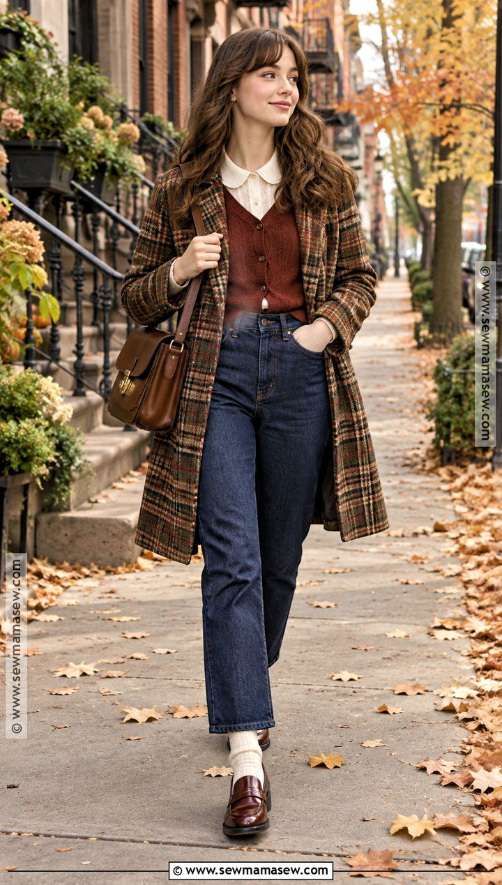 High Waisted Jeans Twee Fall Outfit - 20 Twee Outfits Fall