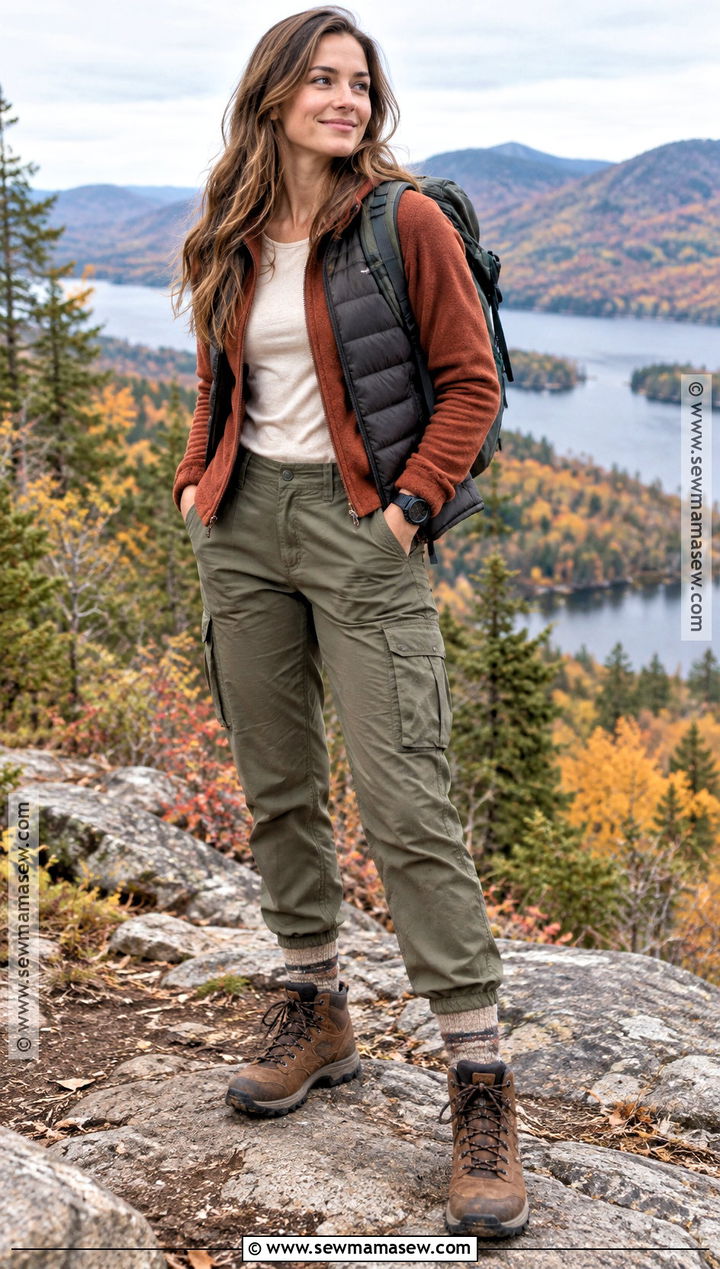 Hiking Boots With Cargo Pants And Fleece Jacket - 20 Fall Boots for Women