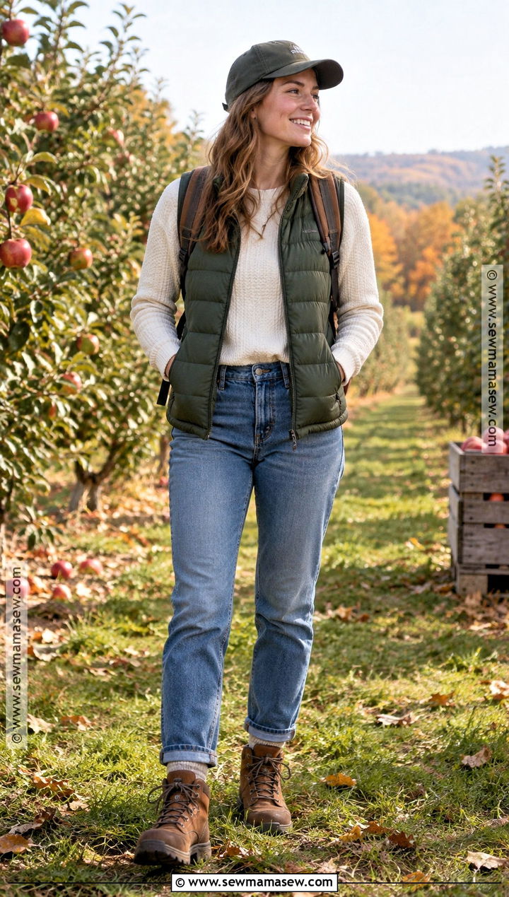Hiking Boots With Jeans And A Puffer Vest - 30 fall shoes