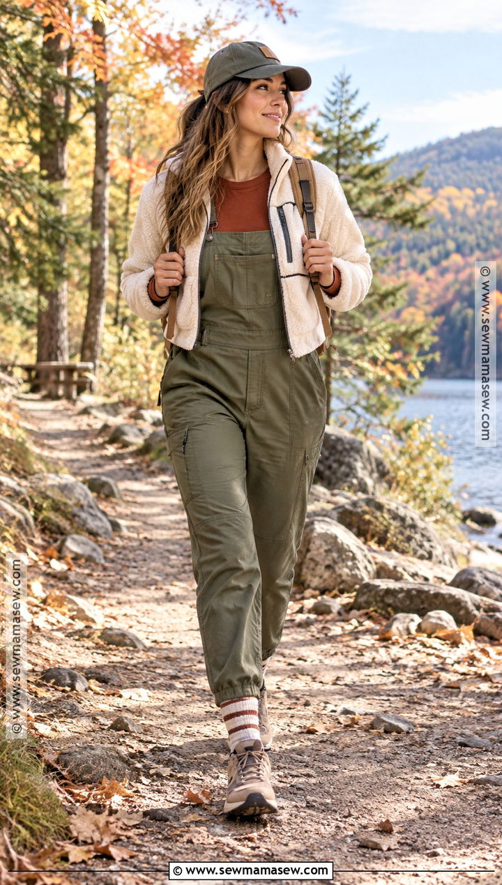 Hiking Overalls Fall Outfit - 25 fall hiking outfits for women