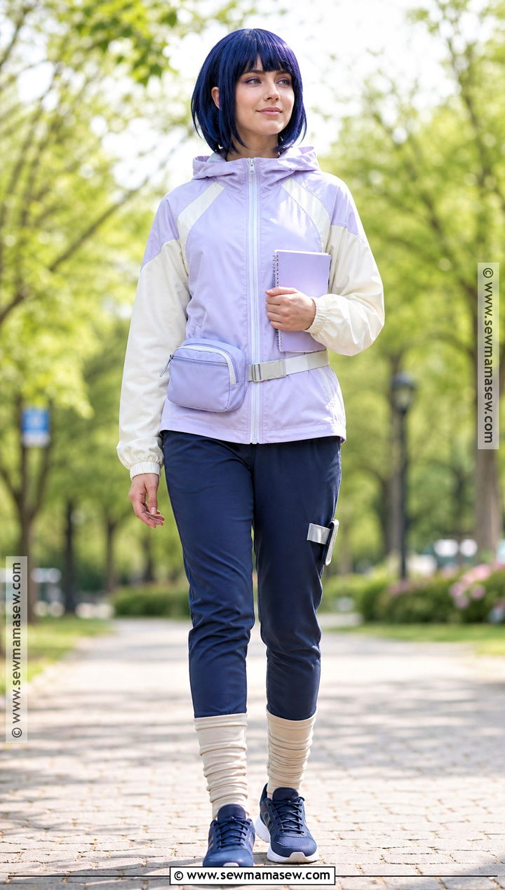 Hinata Anime Costume With Lavender Jacket - 35 anime costume ideas