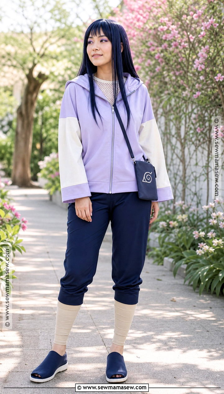 Hinata Hyuga Cosplay With Lavender Hoodie - 40 anime cosplay outfits