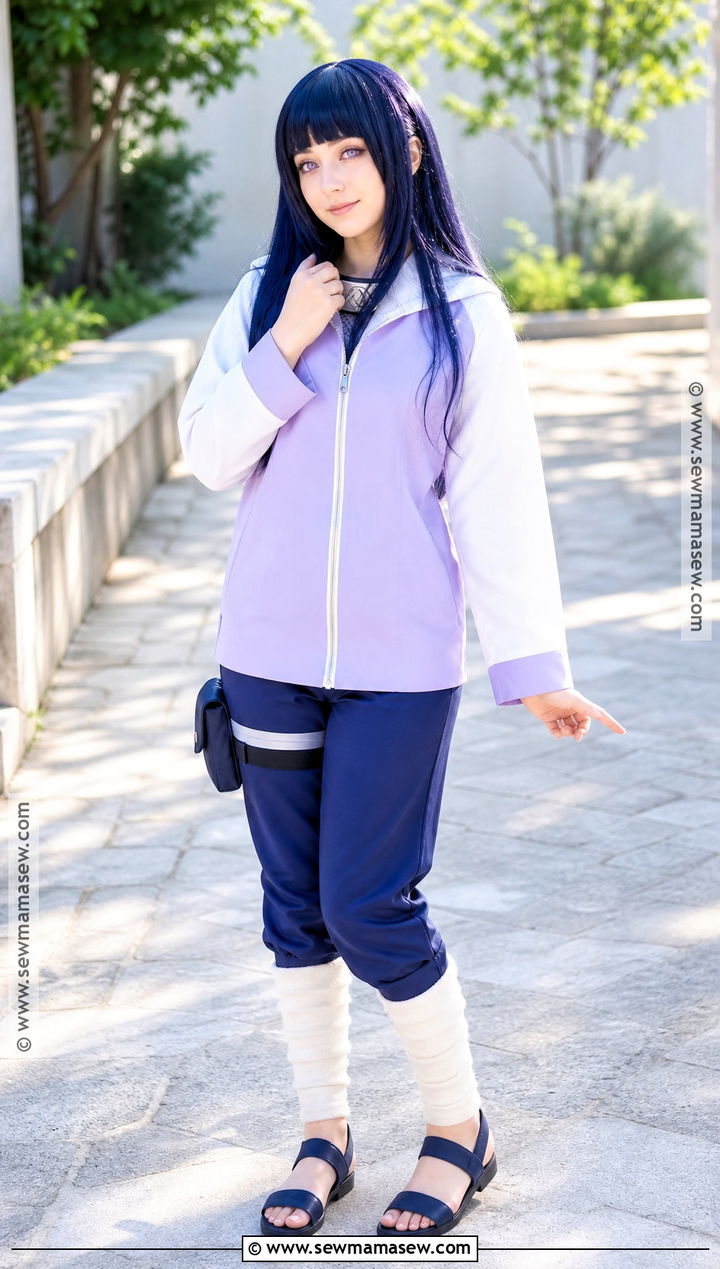 Hinata Hyuga Cosplay With Lavender Jacket - 35 Easy Cosplay Ideas Women Anime