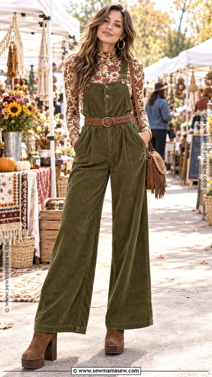 Hippie Autumn Jumpsuit Outfit - 20 Hippie Autumn Outfit Ideas