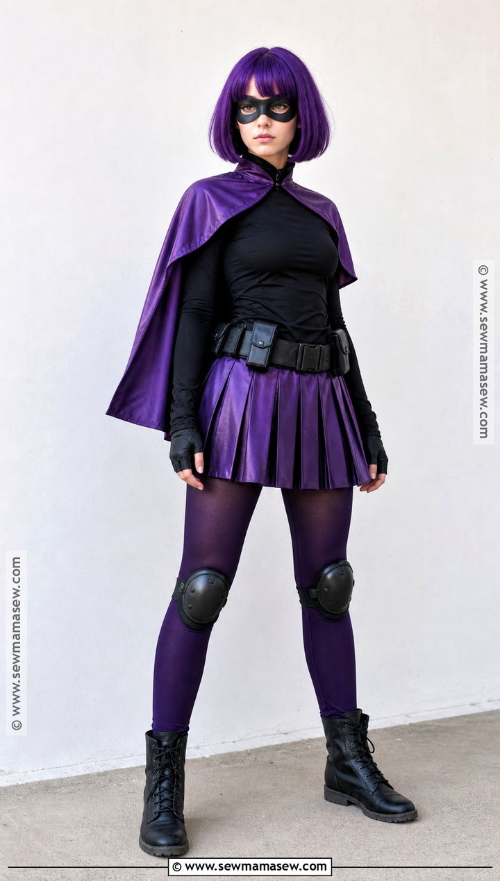 Hit Girl Costume With Purple Wig - 30 purple hair costume ideas