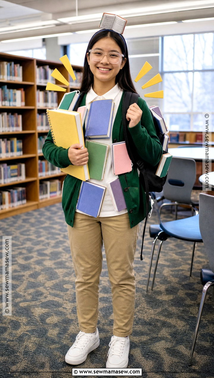Hit The Books Idiom Costume - 30 Idiom Dress Up Day Ideas