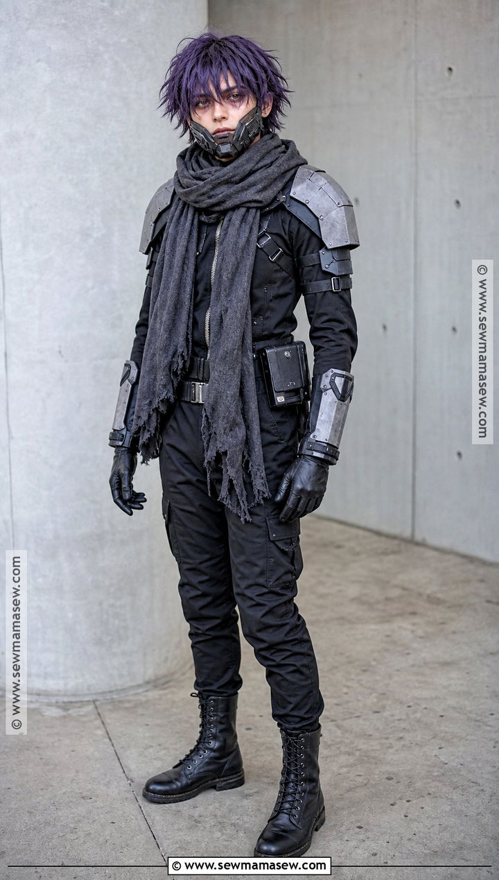 Hitoshi Shinso Hero Costume With Capture Scarf - 30 bnha hero costumes ideas