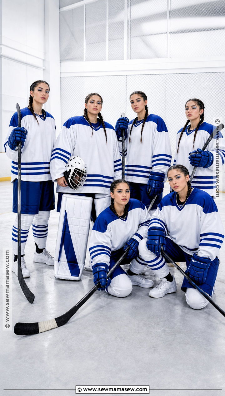 Hockey Team Costume With Goalie Gear - 30 team costume ideas sports