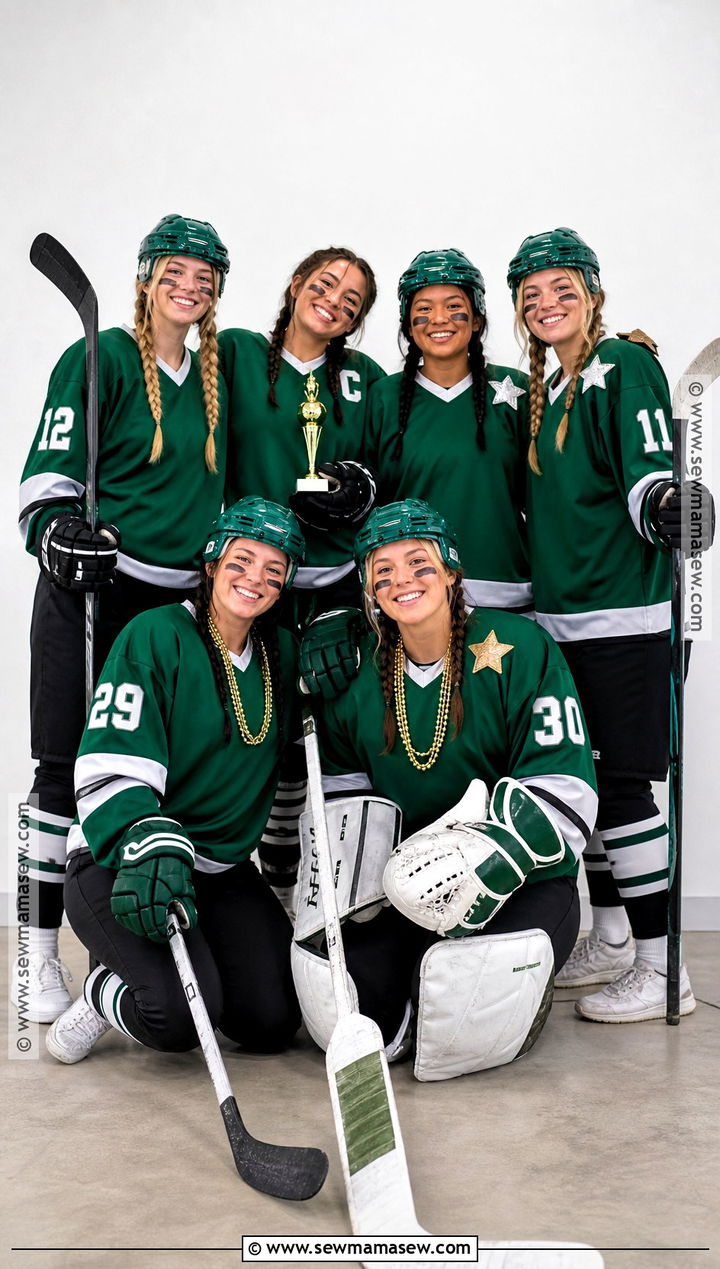Hockey Team Group Costume - 30 hockey player costume ideas
