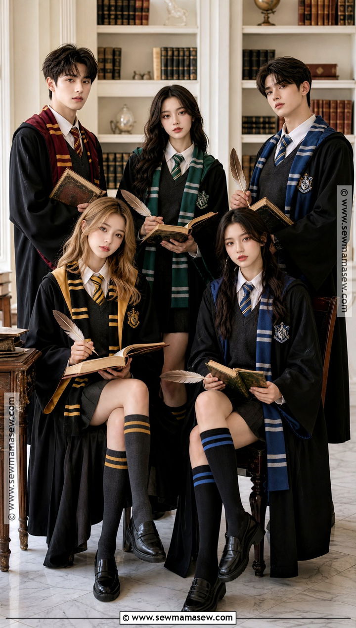 Hogwarts Students Group Costume - 35 5 people halloween costumes