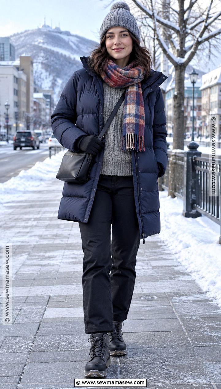 Hokkaido Down Coat Outfit - 20 Japan Outfits November