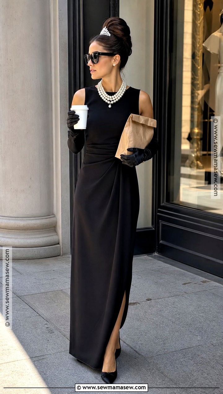Holly Golightly Black Dress Costume - 35 Women In Black Costume Ideas