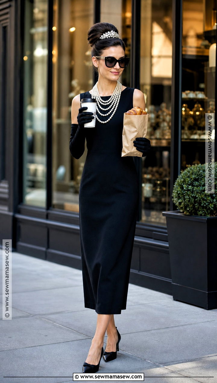 Holly Golightly Costume With Black Dress - 35 chic halloween costumes