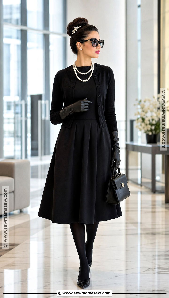 Holly Golightly Costume With Black Dress - 35 easy halloween costumes for work