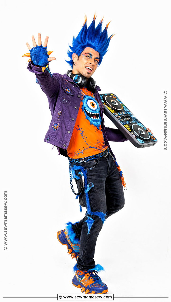 Holt Hyde Blue Music Monster Costume - 50 monster high halloween costumes