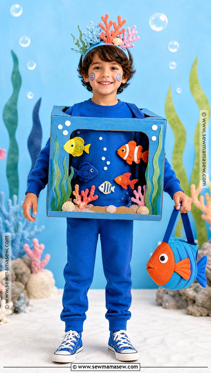 Homemade Aquarium Costume - 30 Homemade Costumes for Kids