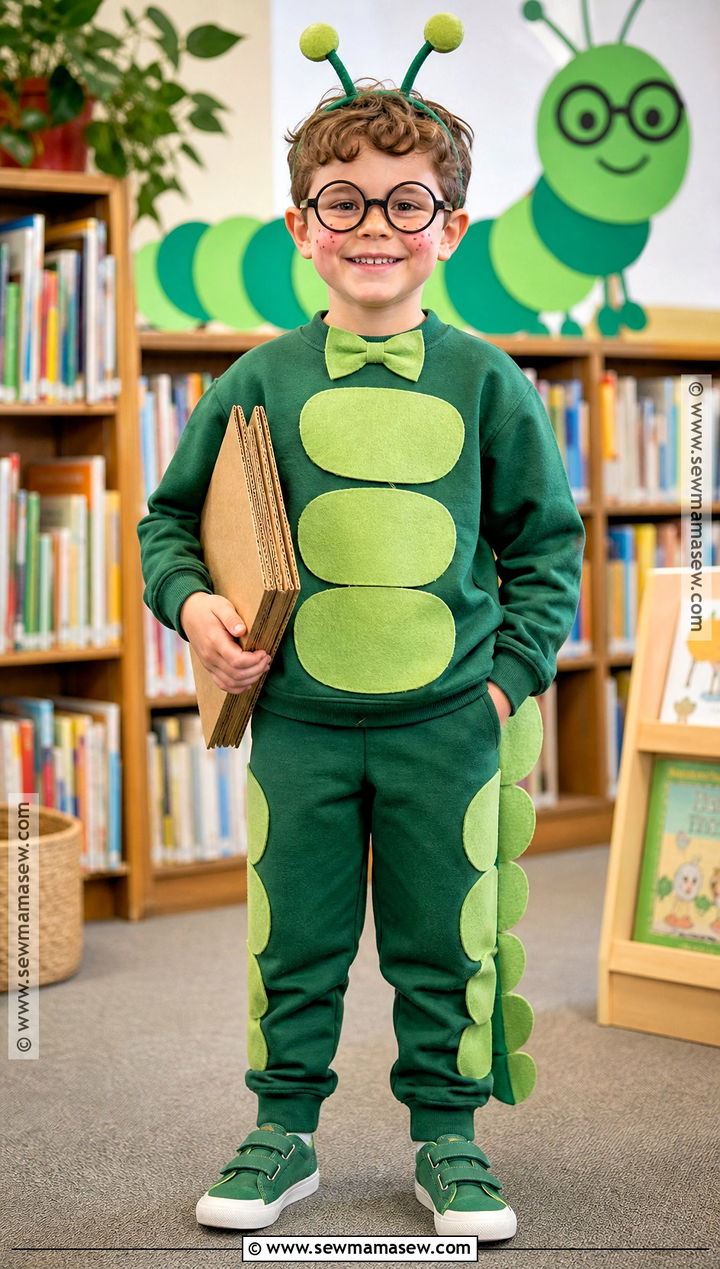 Homemade Bookworm Costume - 30 Homemade Costumes for Kids