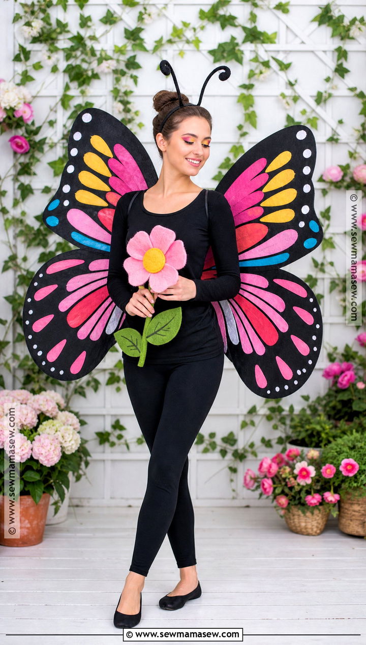Homemade Butterfly Costume - 30 Homemade Costume Ideas
