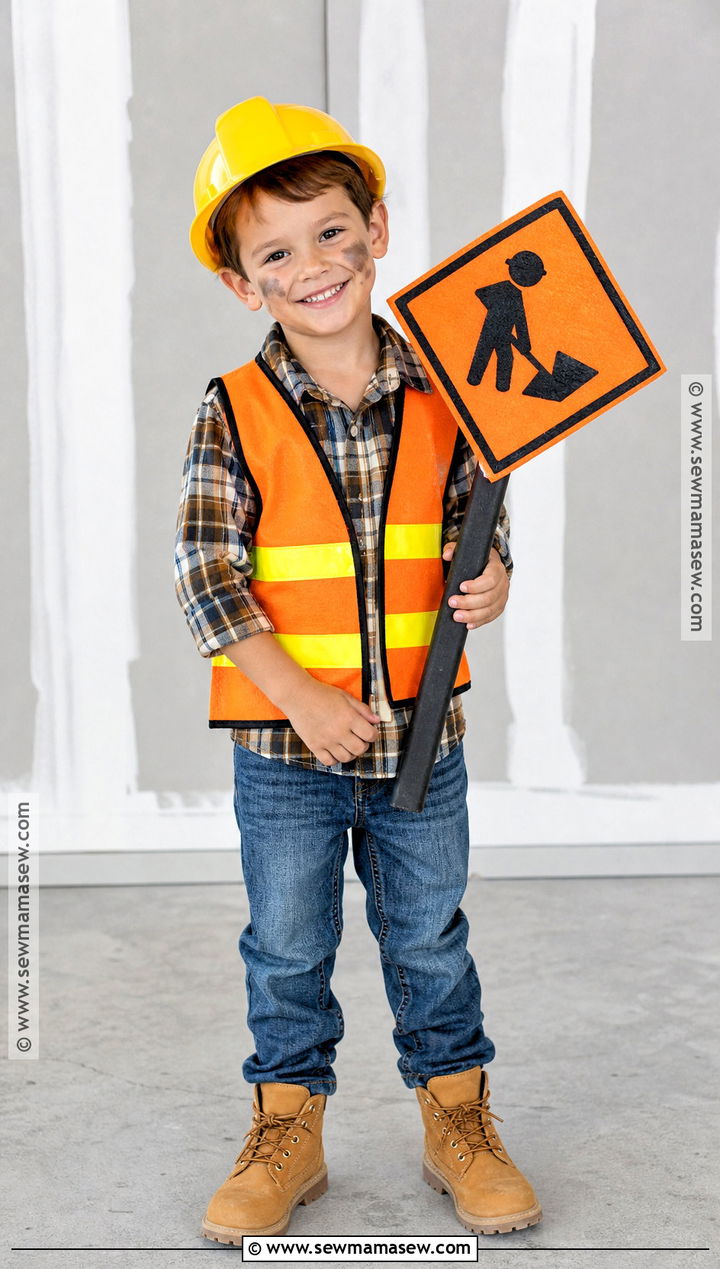 Homemade Construction Worker Costume - 30 Homemade Costumes for Kids