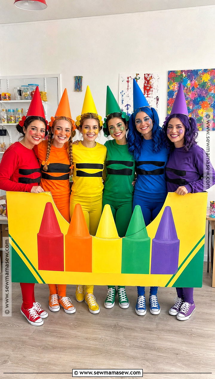 Homemade Crayon Group Costume - 30 Homemade Costume Ideas