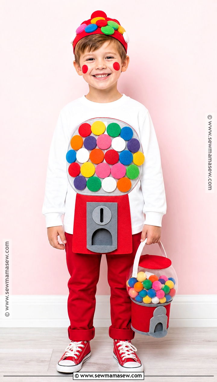 Homemade Gumball Machine Costume - 30 Homemade Costumes for Kids