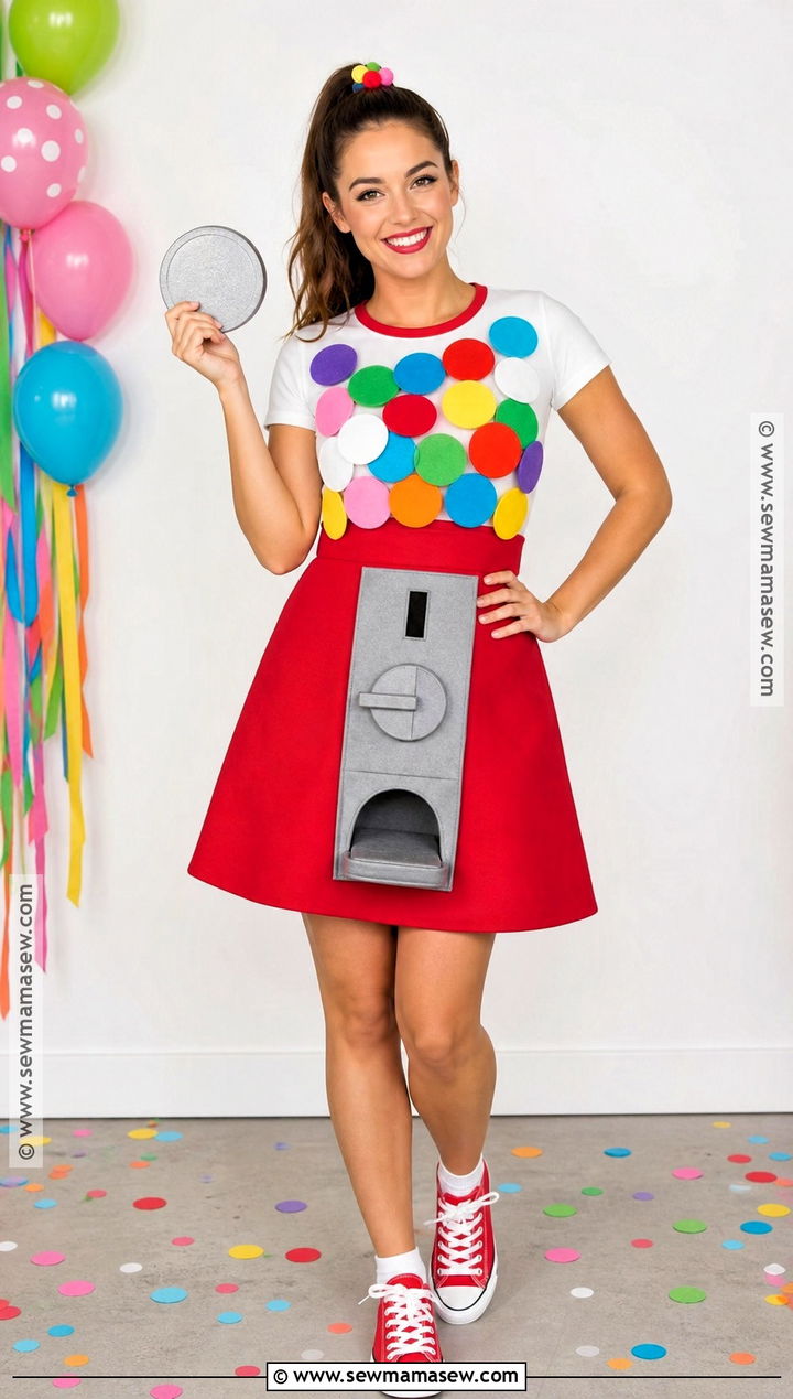 Homemade Gumball Machine Costume - 30 Homemade Costume Ideas