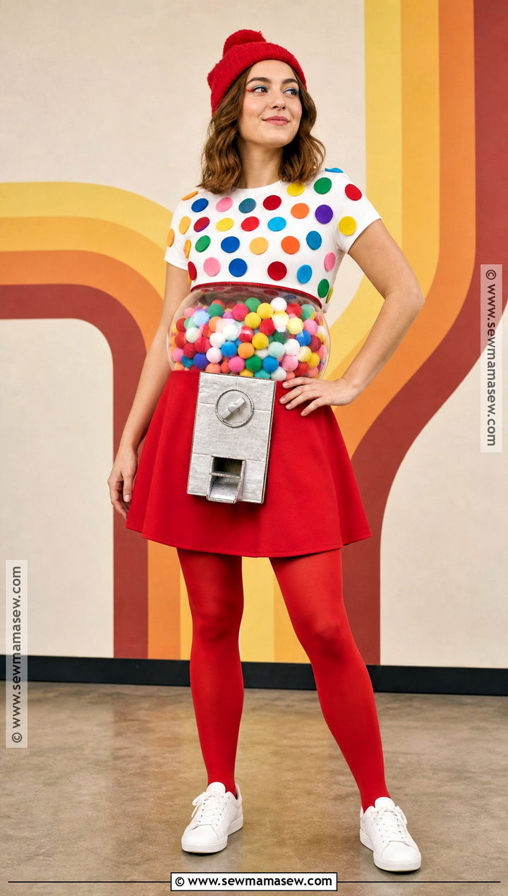 Homemade Gumball Machine Halloween Costume - 30 halloween costumes homemade