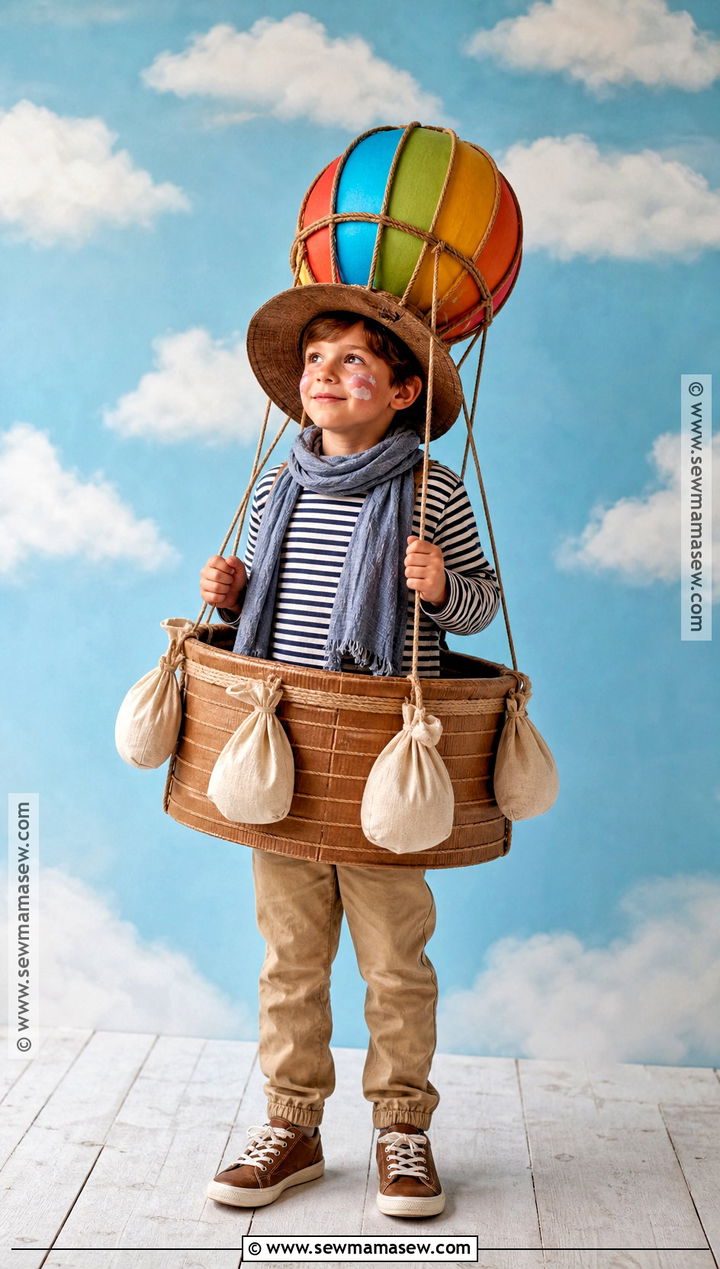 Homemade Hot Air Balloon Costume - 30 Homemade Costumes for Kids