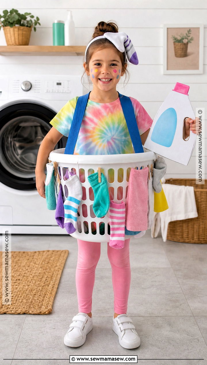 Homemade Laundry Basket Costume - 30 Homemade Costumes for Kids