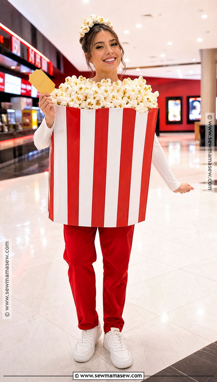 Homemade Popcorn Box Costume - 35 homemade costumes