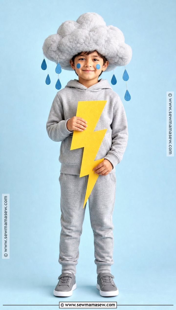 Homemade Rain Cloud Costume - 30 Homemade Costumes for Kids