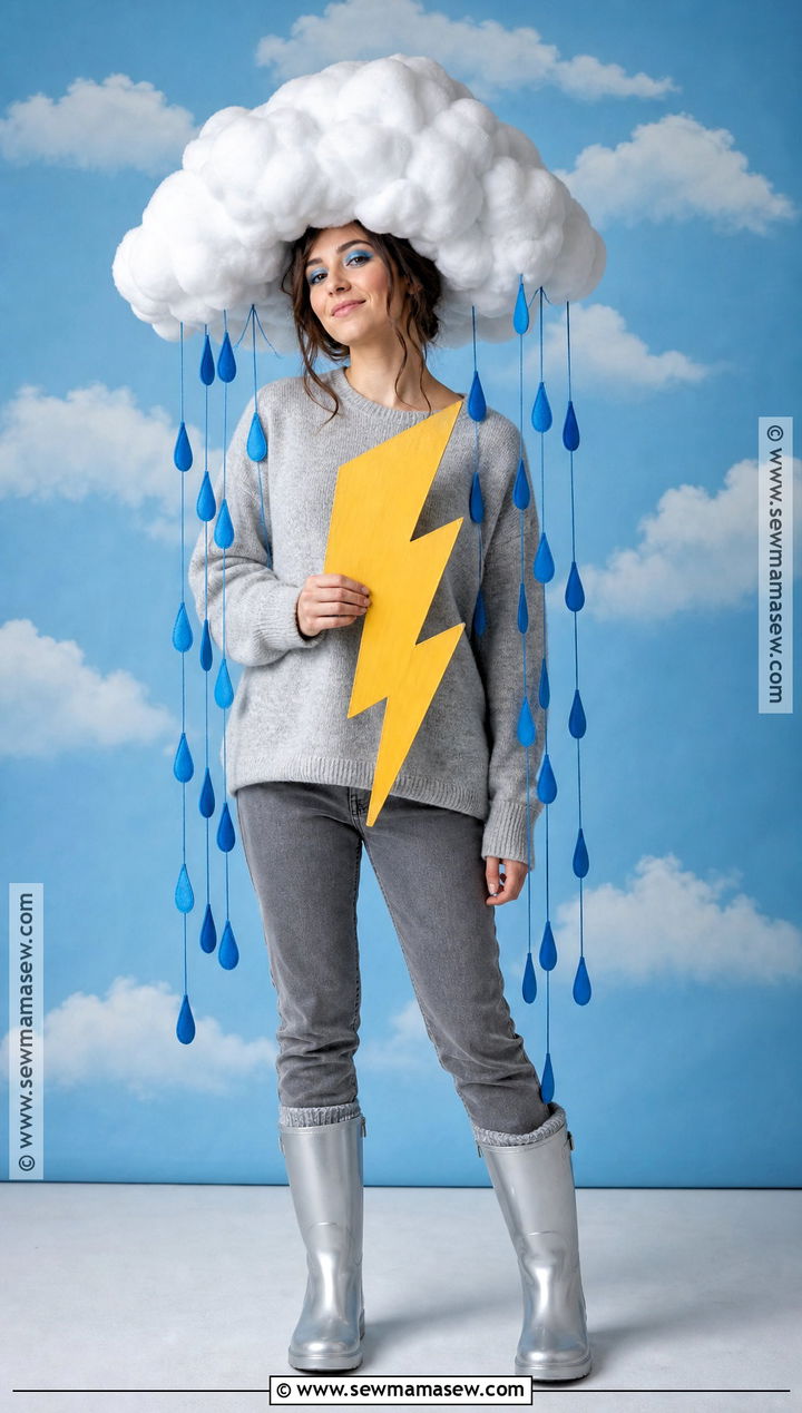 Homemade Rain Cloud Costume - 30 Homemade Costume Ideas