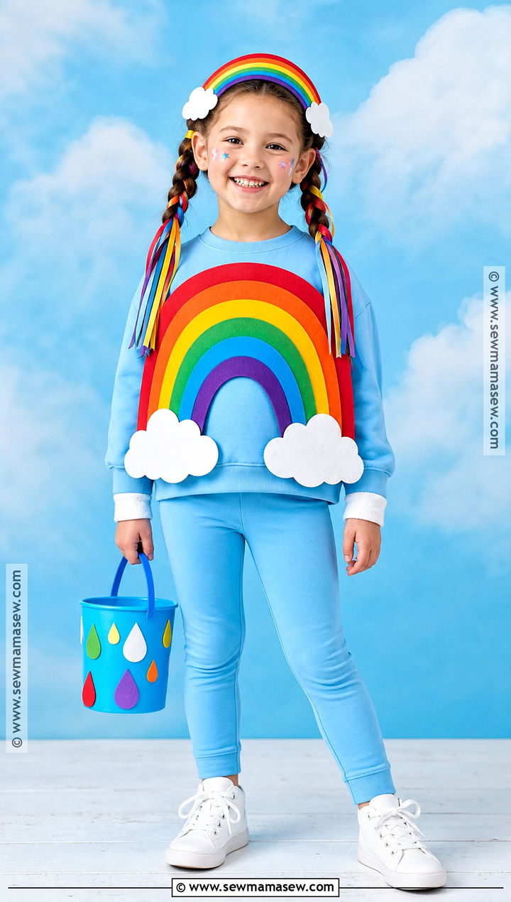 Homemade Rainbow Costume - 30 Homemade Costumes for Kids