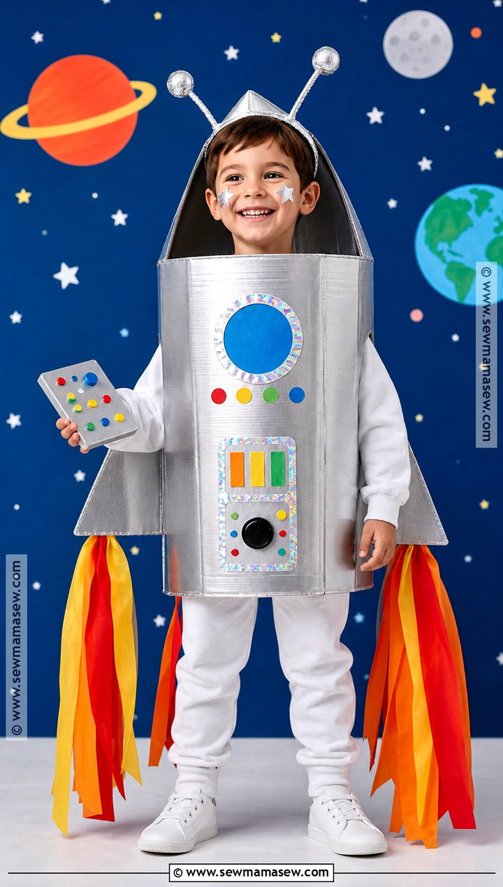 Homemade Rocket Ship Costume - 30 Homemade Costumes for Kids