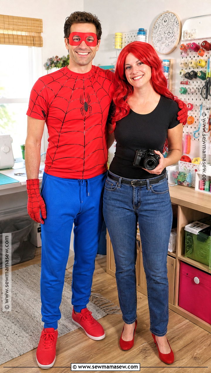Homemade Spider Man And Mary Jane Costume - 30 Spiderman Couples Costume Ideas