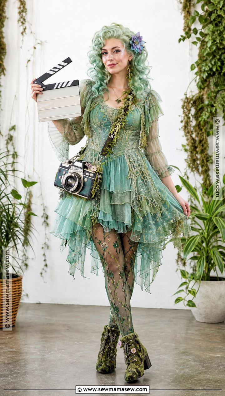 Honey Swamp Costume With Green Ruffle Dress - 50 monster high costume ideas