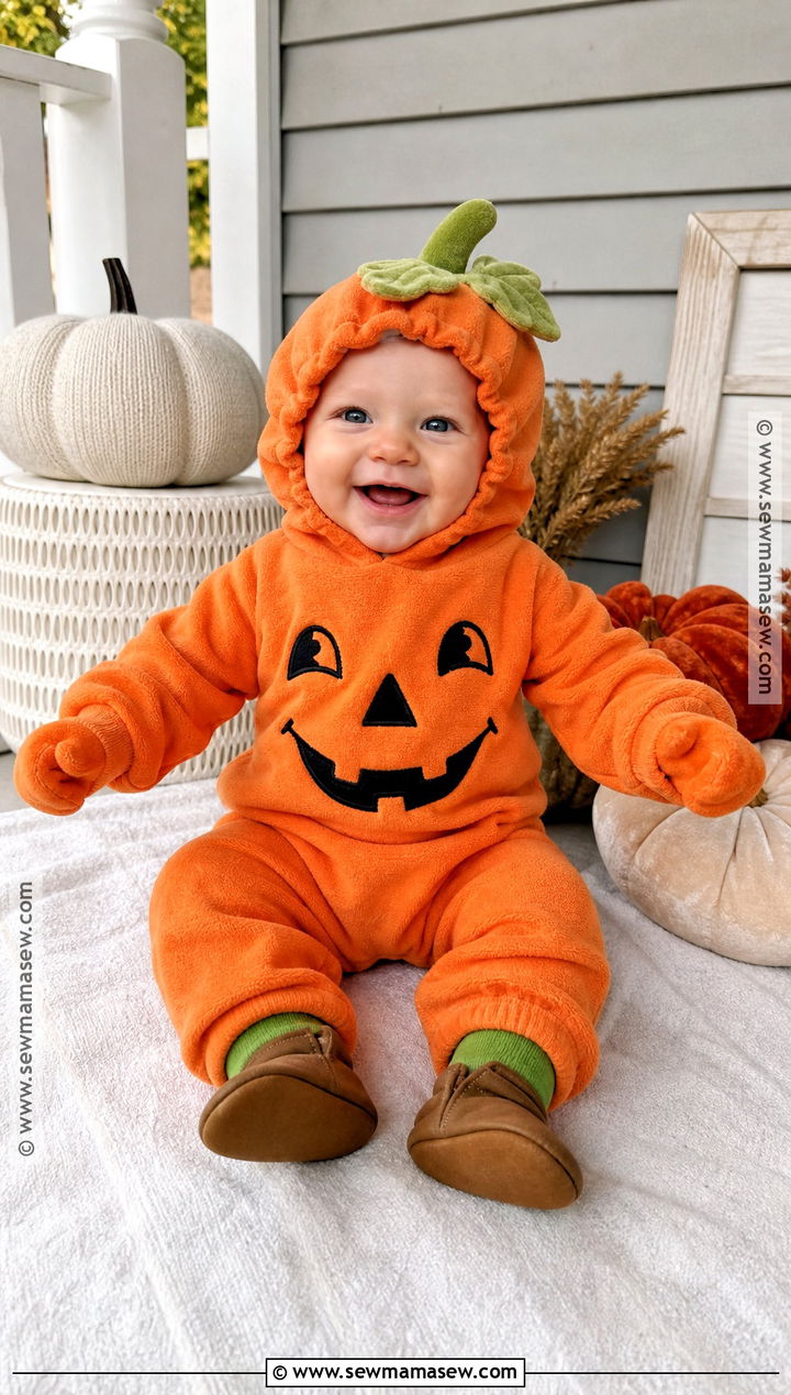 Hooded Baby Pumpkin Costume - 30 baby pumpkin costume ideas