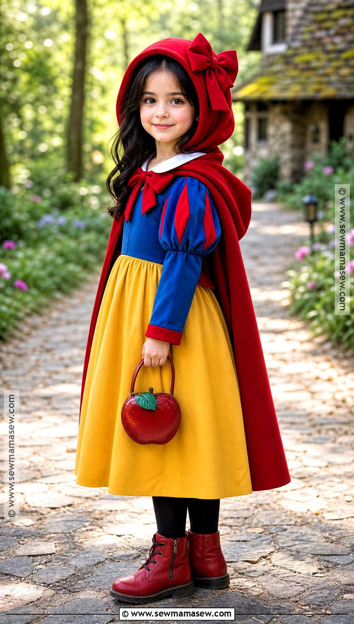 Hooded Cape Snow White Costume - 30 snow white costume ideas for kids